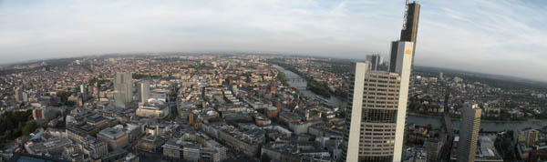 panorama Frankfurtu nad Mohanem