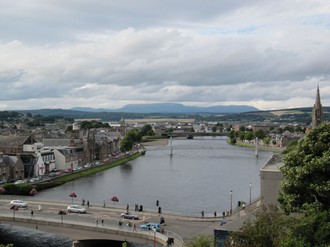 Pohled na město Inverness