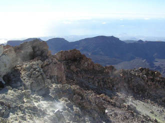 vrchol Pico de Teide – výrony sirovodíku