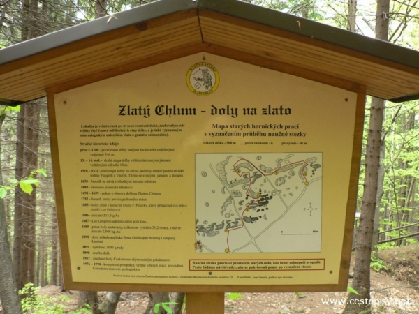 Naučná stezka - naleziště zlata 