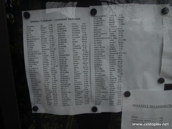 Praha Vyšehrad hřbitov